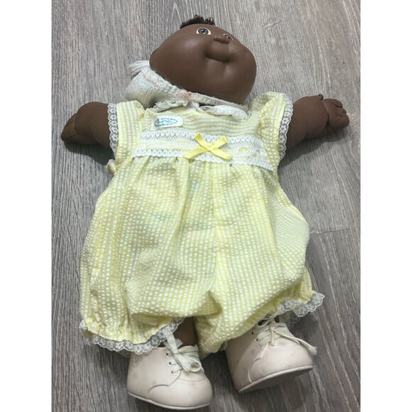 Cabbage Patch Doll African American Black Color 1978-1982 Cloth Doll 14'' - Picture 1 of 10